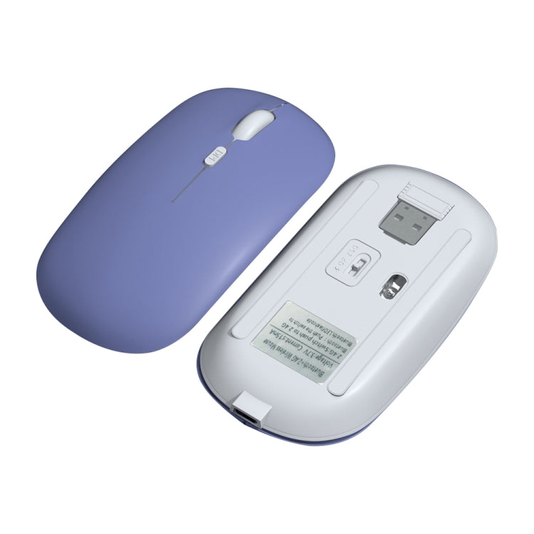 1600dpi Bluetooth 2.4G Wireless Dual Mode Mouse, Bluetooth + 2.4G(White), Bluetooth + 2.4G(Black), Bluetooth + 2.4G(Pink), Bluetooth + 2.4G(Purple), Bluetooth + 2.4G(Yellow), Bluetooth + 2.4G(Blue), Bluetooth + 2.4G(Mint Green)                         ...