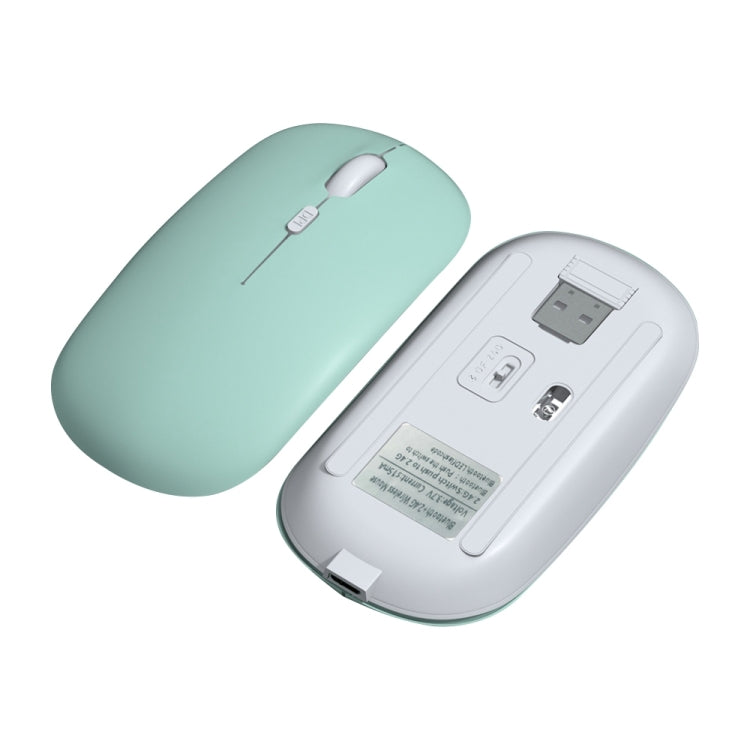 1600dpi Bluetooth 2.4G Wireless Dual Mode Mouse, Bluetooth + 2.4G(White), Bluetooth + 2.4G(Black), Bluetooth + 2.4G(Pink), Bluetooth + 2.4G(Purple), Bluetooth + 2.4G(Yellow), Bluetooth + 2.4G(Blue), Bluetooth + 2.4G(Mint Green)                         ...