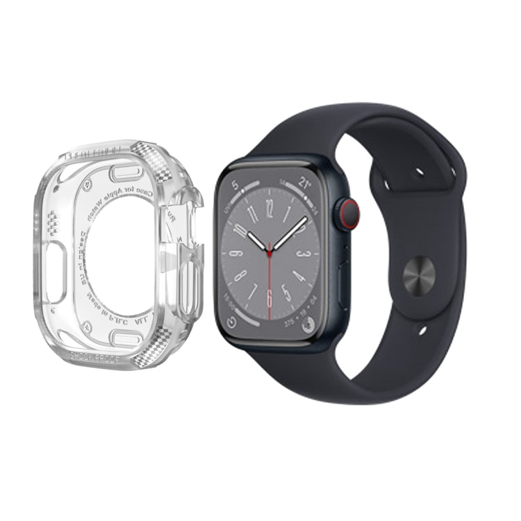 Carbon Fiber Shockproof Case For Apple Watch, Series 9 / 8 / 7 45mm