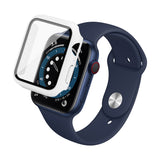 imak PC Frame Case with Tempered Glass Film, For Apple Watch Series 4/5/6/SE 1/2/3 40mm, For Apple Watch Series 4/5/6/SE 1/2/3 44mm, For Apple Watch Series 9 / 8 / 7 41mm, For Apple Watch Series 9 / 8 / 7 45mm                                           ...