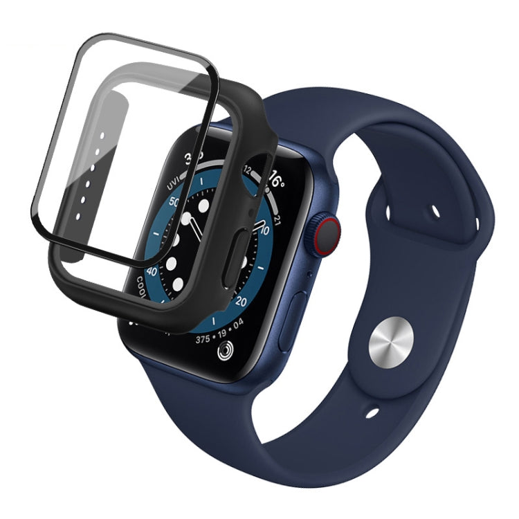 imak PC Frame Case with Tempered Glass Film, For Apple Watch Series 4/5/6/SE 1/2/3 40mm, For Apple Watch Series 4/5/6/SE 1/2/3 44mm, For Apple Watch Series 9 / 8 / 7 41mm, For Apple Watch Series 9 / 8 / 7 45mm                                           ...