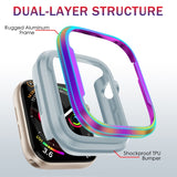 Aluminum Alloy + TPU 2 in 1 Protective Case, For Apple Watch Ultra 3 / 2 / 1 49mm, For Apple Watch  Series 9 / 8 / 7 45mm, For Apple Watch Series 6 / 5 / 4 / SE 44mm, For Apple Watch Series 9 / 8 / 7 41mm, For Apple Watch Series 6 / 5 / 4 / SE 40mm