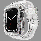 TPU Integrated Case Watch Band, For Apple Watch Series 9&8&7 41mm/SE2025&SE 2&6&SE&5&4 40mm, For Apple Watch Series 9&8&7 45mm/SE2025&SE 2&6&SE&5&4 44mm