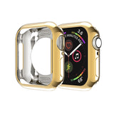 Plating TPU Round Hole Hollowing Protective Case, For Apple Watch Series 3 & 2 & 1 38mm, For Apple Watch Series 6 / 5 / 4 / SE 2025 / 2023 / 2022 44mm