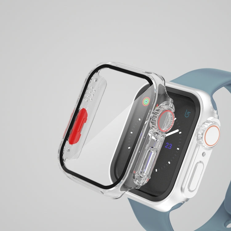 Film PC Watch Case with Detachable Button, For Apple Watch Series 9 / 8 / 7 41mm, For Apple Watch Series SE 2025 / SE 2 / 6 / SE / 5 / 4 40mm, For Apple Watch SE 2025 / SE 2 / 6 / SE / 5 / 4 40mm                                                         ...