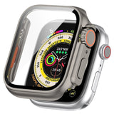 Tempered Film + PC Integrated Watch Protective Case, For Apple Watch Series SE 2 / 6 / SE / 5 / 4 40mm, For Apple Watch Series 9 / 8 / 7 41mm, For Apple Watch Series SE 2 / 6 / SE / 5 / 4 44mm, For Apple Watch Series 9 / 8 / 7 45mm