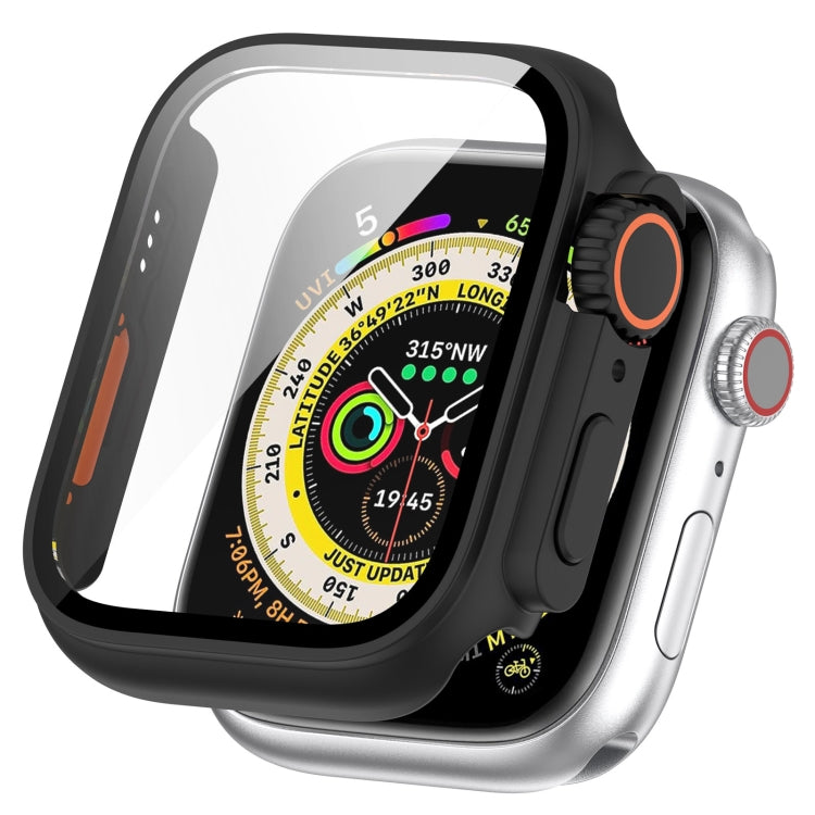 Tempered Film + PC Integrated Watch Protective Case, For Apple Watch Series SE 2 / 6 / SE / 5 / 4 40mm, For Apple Watch Series 9 / 8 / 7 41mm, For Apple Watch Series SE 2 / 6 / SE / 5 / 4 44mm, For Apple Watch Series 9 / 8 / 7 45mm