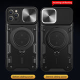 CD Texture Sliding Camshield Magnetic Holder Phone Case, For iPhone 12 Pro, For iPhone 11 Pro Max, For iPhone 11, For iPhone 11 Pro