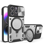 CD Texture Sliding Camshield Magnetic Holder Phone Case, For iPhone 16, For iPhone 15 Pro Max, For iPhone 15 Pro, For iPhone 15 Plus, For iPhone 15, For iPhone 14 Plus, For iPhone 14, For iPhone 14 Pro