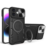 CD Texture Sliding Camshield Magnetic Holder Phone Case, For iPhone 16 Pro, For iPhone 16 Plus, For iPhone 16, For iPhone 15 Pro Max, For iPhone 15 Pro, For iPhone 15 Plus, For iPhone 15, For iPhone 14 Plus