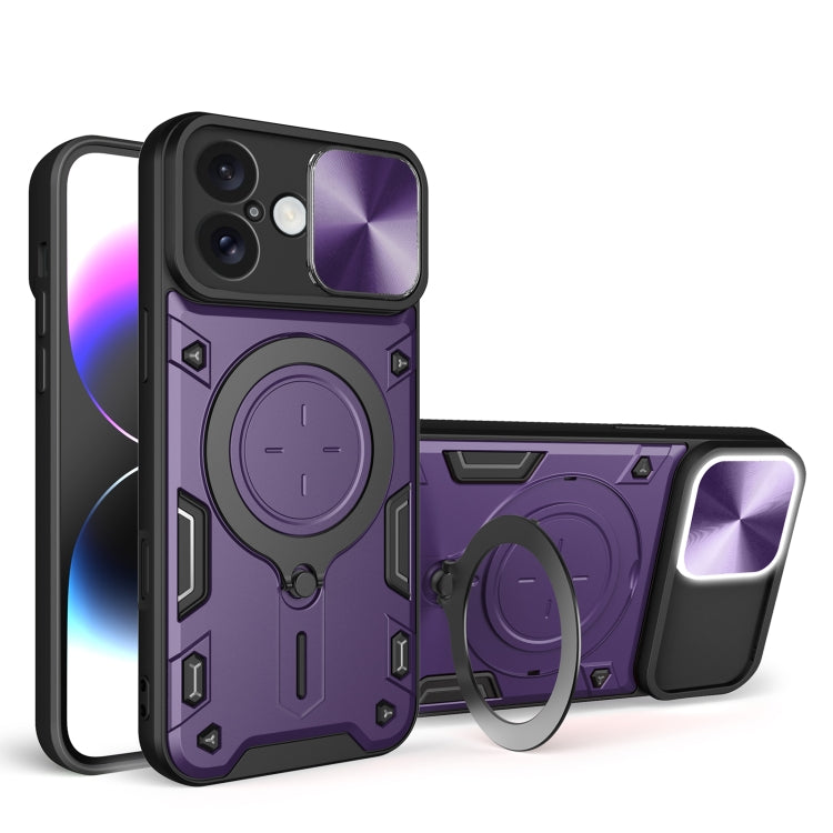 CD Texture Sliding Camshield Magnetic Holder Phone Case, For iPhone 16, For iPhone 15 Pro Max, For iPhone 15 Pro, For iPhone 15 Plus, For iPhone 15, For iPhone 14 Plus, For iPhone 14, For iPhone 14 Pro