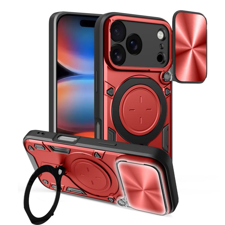 CD Texture Sliding Camshield Magnetic Holder Phone Case, For iPhone 18 Pro, For iPhone 18 Pro Max, For iPhone 17e / 16e, For iPhone 17 Pro Max, For iPhone 17 Pro, For iPhone 17, For iPhone Air, For iPhone 16 Pro Max