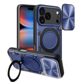 CD Texture Sliding Camshield Magnetic Holder Phone Case, For iPhone 18 Pro, For iPhone 18 Pro Max, For iPhone 17e / 16e, For iPhone 17 Pro Max, For iPhone 17 Pro, For iPhone 17, For iPhone Air, For iPhone 16 Pro Max