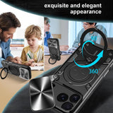 CD Texture Sliding Camshield Magnetic Holder Phone Case, For iPhone 18 Pro, For iPhone 18 Pro Max, For iPhone 17e / 16e, For iPhone 17 Pro Max, For iPhone 17 Pro, For iPhone 17, For iPhone Air, For iPhone 16 Pro Max