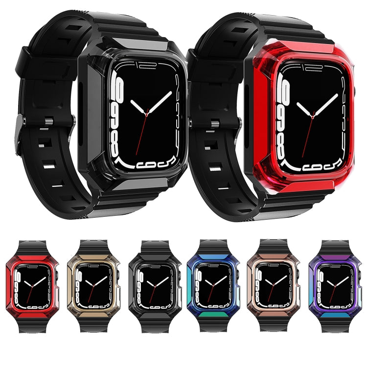 Armor Case Integrated TPU Watch Band, For Apple Watch SE 2025 / 2023 44mm, For Apple Watch SE 2025 / 2023 40mm, For Apple Watch Series 11 / 10 42mm, For Apple Watch Ultra 3 / 2 49mm, For Apple Watch 9 45mm, For Apple Watch 9 41mm                       ...