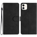 Seven Butterflies Embossed Leather Phone Case, For iPhone 14 Pro Max, For iPhone 13 Pro Max, For iPhone 13 Pro, For iPhone 13, For iPhone 13 mini, For iPhone 12, For iPhone 12 Pro Max, For iPhone 12 Pro