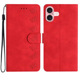 Seven Butterflies Embossed Leather Phone Case, For iPhone 16, For iPhone 15 Pro Max, For iPhone 15 Pro, For iPhone 15 Plus, For iPhone 15, For iPhone 14 Plus, For iPhone 14, For iPhone 14 Pro