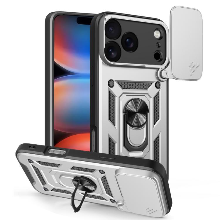 Sliding Camera Cover Design TPU+PC Phone Case, For iPhone 18 Pro, For iPhone 18 Pro Max, For iPhone 17e / 16e, For iPhone 17 Pro Max, For iPhone 17 Pro, For iPhone 17