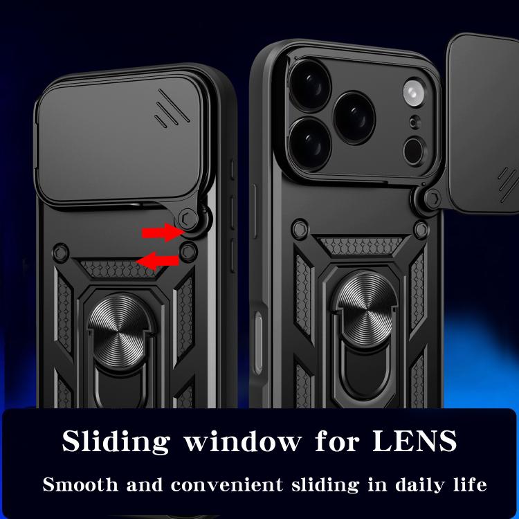 Sliding Camera Cover Design TPU+PC Phone Case, For iPhone 18 Pro, For iPhone 18 Pro Max, For iPhone 17e / 16e, For iPhone 17 Pro Max, For iPhone 17 Pro, For iPhone 17
