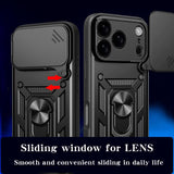 Sliding Camera Cover Design TPU+PC Phone Case, For iPhone 18 Pro, For iPhone 18 Pro Max, For iPhone 17e / 16e, For iPhone 17 Pro Max, For iPhone 17 Pro, For iPhone 17