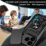 Sliding Camera Cover Design TPU+PC Phone Case, For iPhone 18 Pro, For iPhone 18 Pro Max, For iPhone 17e / 16e, For iPhone 17 Pro Max, For iPhone 17 Pro, For iPhone 17
