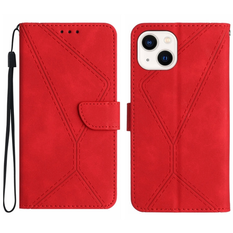 Stitching Embossed Leather Phone Case, For iPhone 16, For iPhone 15 Pro Max, For iPhone 15 Pro, For iPhone 15 Plus, For iPhone 15