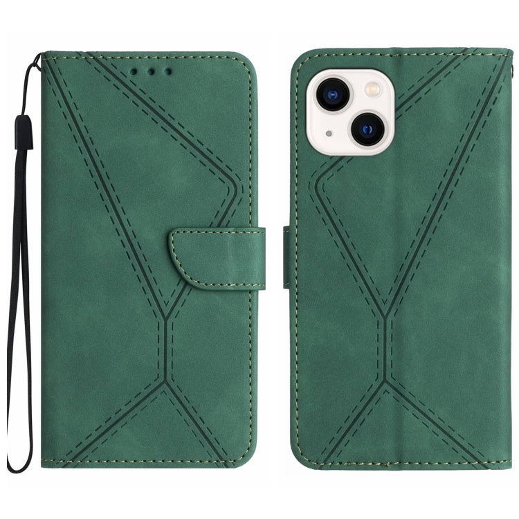 Stitching Embossed Leather Phone Case, For iPhone 16, For iPhone 15 Pro Max, For iPhone 15 Pro, For iPhone 15 Plus, For iPhone 15
