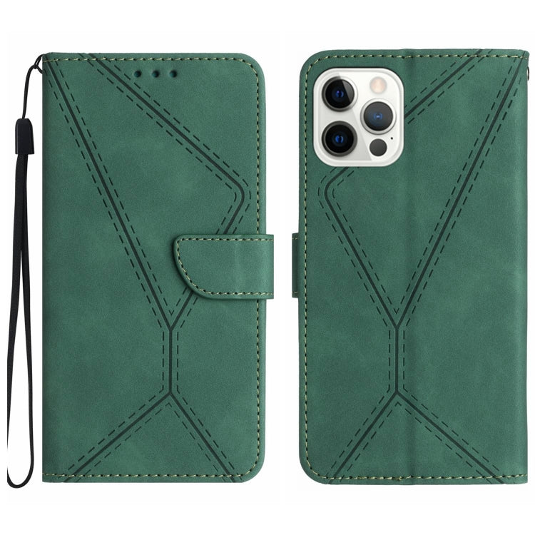 Stitching Embossed Leather Phone Case, For iPhone 16, For iPhone 15 Pro Max, For iPhone 15 Pro, For iPhone 15 Plus, For iPhone 15