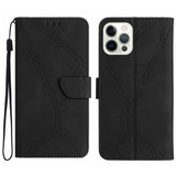 Stitching Embossed Leather Phone Case, For iPhone 16, For iPhone 15 Pro Max, For iPhone 15 Pro, For iPhone 15 Plus, For iPhone 15