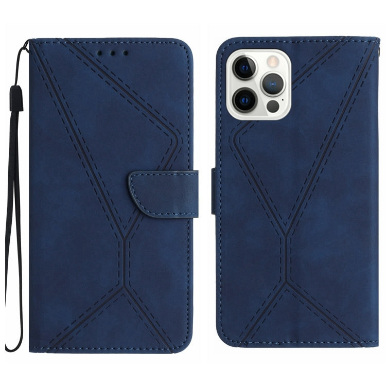 Stitching Embossed Leather Phone Case, For iPhone 16, For iPhone 15 Pro Max, For iPhone 15 Pro, For iPhone 15 Plus, For iPhone 15