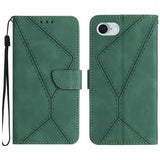 Stitching Embossed Leather Phone Case, For iPhone 17e / 16e, For iPhone 17 Pro Max, For iPhone 17 Pro, For iPhone 17, For iPhone Air, For iPhone 16 Pro Max, For iPhone 16 Pro, For iPhone 16 Plus