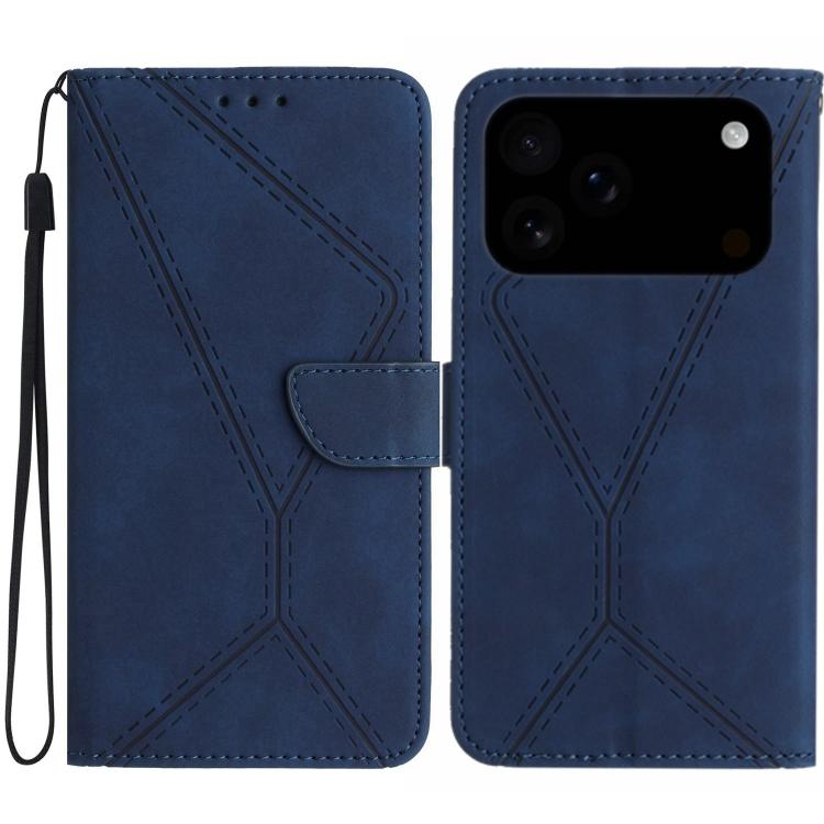 Stitching Embossed Leather Phone Case, For iPhone 17e / 16e, For iPhone 17 Pro Max, For iPhone 17 Pro, For iPhone 17, For iPhone Air, For iPhone 16 Pro Max, For iPhone 16 Pro, For iPhone 16 Plus