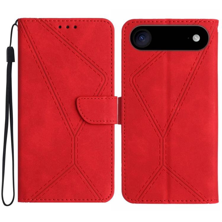 Stitching Embossed Leather Phone Case, For iPhone 17e / 16e, For iPhone 17 Pro Max, For iPhone 17 Pro, For iPhone 17, For iPhone Air, For iPhone 16 Pro Max, For iPhone 16 Pro, For iPhone 16 Plus