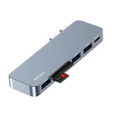 Yesido HB10 6 in 1 USB-C / Type-C Ports Multifunctional Docking Station HUB Adapter, HB10
