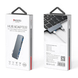 Yesido HB10 6 in 1 USB-C / Type-C Ports Multifunctional Docking Station HUB Adapter, HB10