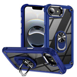 TPU + PC Lens Protection Phone Case with Ring Holder, For iPhone 17e / 16e, For iPhone 17 Pro Max, For iPhone 17, For iPhone Air, For iPhone 16 Pro Max, For iPhone 16 Pro, For iPhone 16 Plus, For iPhone 16, For iPhone 15 Pro Max