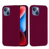 Solid Color Silicone Phone Case, For iPhone 15