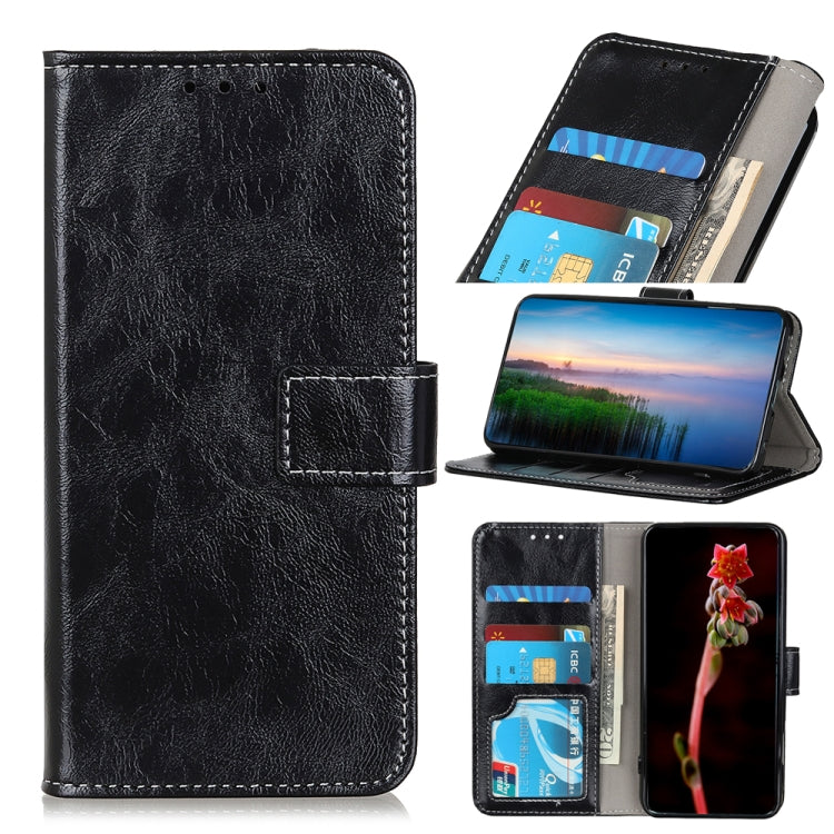 Retro Crazy Horse Texture Horizontal Flip Leather Phone Case, For iPhone 15 Pro Max, For iPhone 15 Pro, For iPhone 15 Plus, For iPhone 15