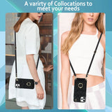 Rhombic Texture Card Bag Phone Case with Long Lanyard, For iPhone 11 Pro Max, For iPhone 11, For iPhone 11 Pro, For iPhone XR, For iPhone XS Max