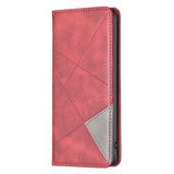 Rhombus Texture Magnetic Leather Phone Case, For iPhone 15 Pro Max, For iPhone 15 Pro, For iPhone 15 Plus, For iPhone 15