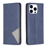 Rhombus Texture Magnetic Leather Phone Case, For iPhone 15 Pro Max, For iPhone 15 Pro, For iPhone 15 Plus, For iPhone 15