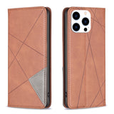 Rhombus Texture Magnetic Leather Phone Case, For iPhone 17 Pro Max, For iPhone 17 Pro, For iPhone 17, For iPhone Air, For iPhone 16 Pro Max, For iPhone 16 Pro, For iPhone 16 Plus, For iPhone 16