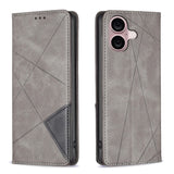 Rhombus Texture Magnetic Leather Phone Case, For iPhone 17 Pro Max, For iPhone 17 Pro, For iPhone 17, For iPhone Air, For iPhone 16 Pro Max, For iPhone 16 Pro, For iPhone 16 Plus, For iPhone 16