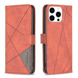 Magnetic Buckle Rhombus Texture Leather Phone Case, For iPhone 17 Pro Max, For iPhone 17 Pro, For iPhone 17, For iPhone Air, For iPhone 16 Pro Max, For iPhone 16 Pro, For iPhone 16 Plus, For iPhone 16