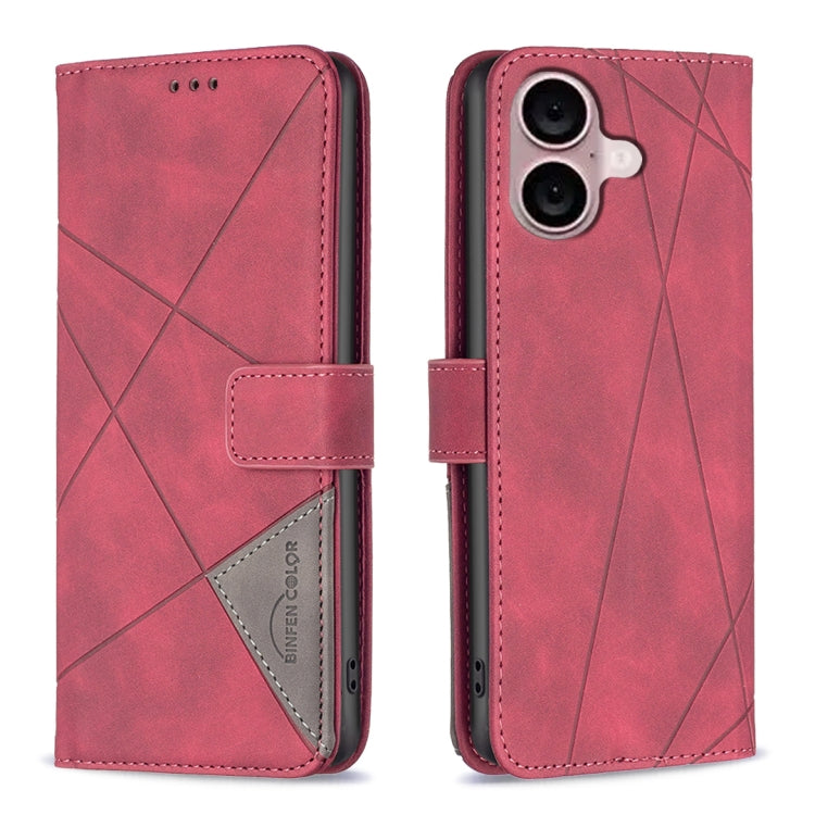 Magnetic Buckle Rhombus Texture Leather Phone Case, For iPhone 17 Pro Max, For iPhone 17 Pro, For iPhone 17, For iPhone Air, For iPhone 16 Pro Max, For iPhone 16 Pro, For iPhone 16 Plus, For iPhone 16
