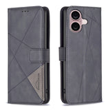 Magnetic Buckle Rhombus Texture Leather Phone Case, For iPhone 17 Pro Max, For iPhone 17 Pro, For iPhone 17, For iPhone Air, For iPhone 16 Pro Max, For iPhone 16 Pro, For iPhone 16 Plus, For iPhone 16
