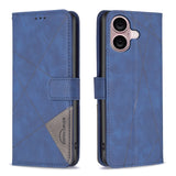 Magnetic Buckle Rhombus Texture Leather Phone Case, For iPhone 17 Pro Max, For iPhone 17 Pro, For iPhone 17, For iPhone Air, For iPhone 16 Pro Max, For iPhone 16 Pro, For iPhone 16 Plus, For iPhone 16