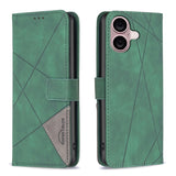 Magnetic Buckle Rhombus Texture Leather Phone Case, For iPhone 17 Pro Max, For iPhone 17 Pro, For iPhone 17, For iPhone Air, For iPhone 16 Pro Max, For iPhone 16 Pro, For iPhone 16 Plus, For iPhone 16