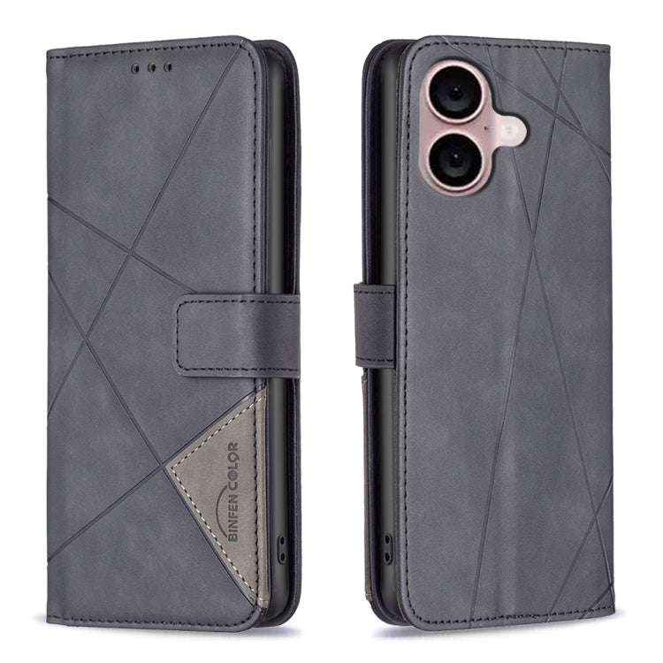 Magnetic Buckle Rhombus Texture Leather Phone Case, For iPhone 17 Pro Max, For iPhone 17 Pro, For iPhone 17, For iPhone Air, For iPhone 16 Pro Max, For iPhone 16 Pro, For iPhone 16 Plus, For iPhone 16