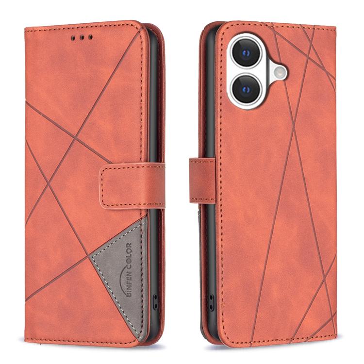 Magnetic Buckle Rhombus Texture Leather Phone Case, For iPhone 17 Pro Max, For iPhone 17 Pro, For iPhone 17, For iPhone Air, For iPhone 16 Pro Max, For iPhone 16 Pro, For iPhone 16 Plus, For iPhone 16